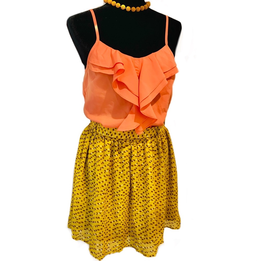 Ruffle top + skirt